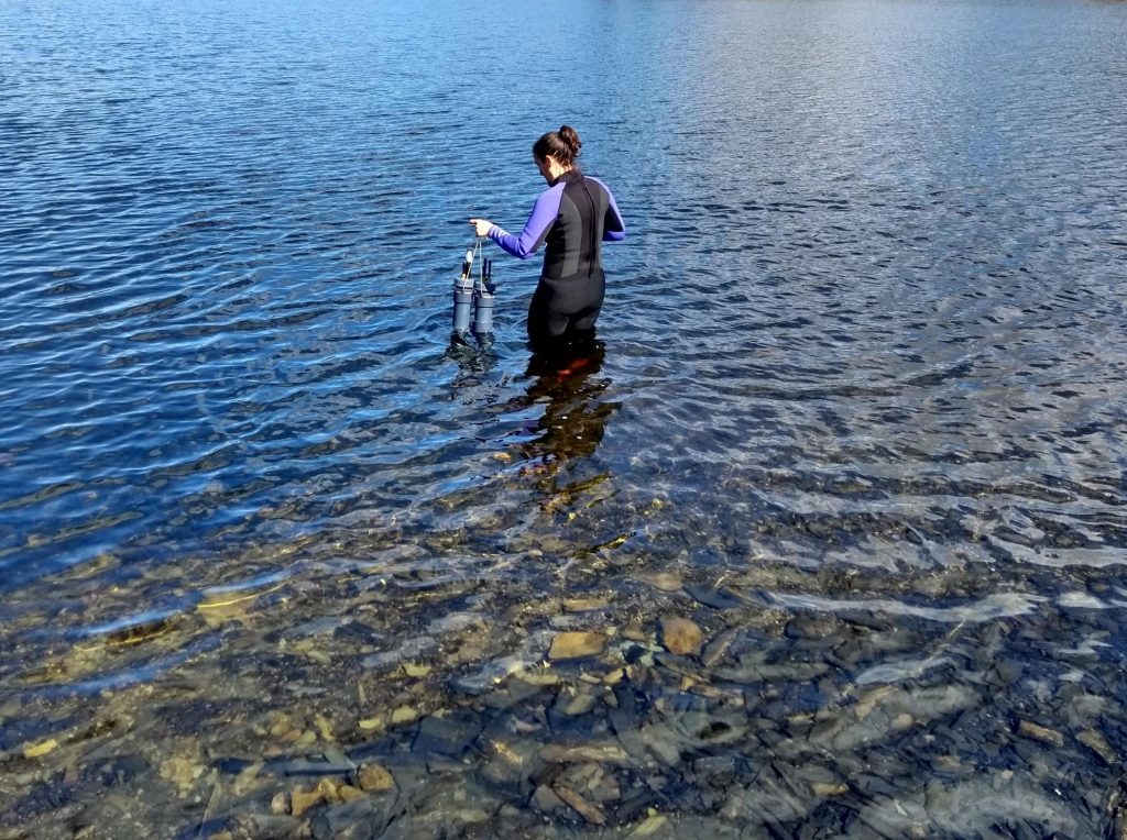 Test deployment of water quality monitoring sensors